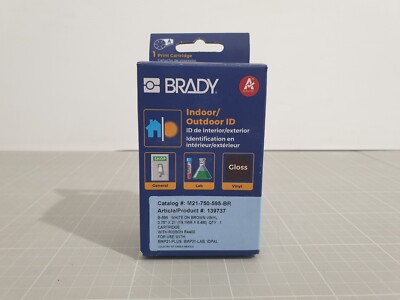 Brady M21-750-595-BR Ganzjahresetikett 19,1mm x 6,40m, Weiß auf Braun