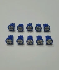 10pcs Blue T10 Wedge 4-SMD LED Dashboard Instrument Panel Gauge Light Bulbs