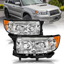 For 2006-2008 Subaru Forester 2Pcs Headlights Assembly Lamps Left+Right 06 07 08