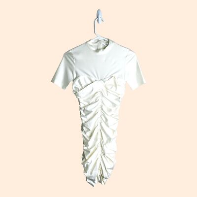 alexander wang ruched dress T by Alexander Wang // Ruched Sleeveless Dress VSP Consignment
