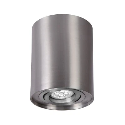 MEXTRONIC Faretti da Soffitto Argento D-94mm GU10 IP20 Rotondo Orientabile