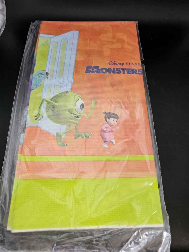 Disney Pixar Monsters Inc NIP Table Cover 54”x89” Disposable Table Cloth Party - Image 3 of 4