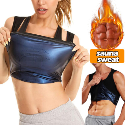 Damen Herren Sauna Taillenformer Mieder Shaper Thermo Korsett Weste Bauchweg Top