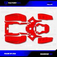 Code Red Shift Racing Graphics kit fits Yamaha Warrior 350 87-04 Decals