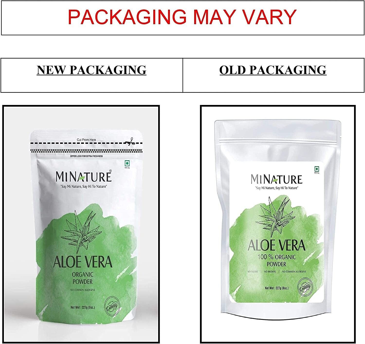 Organic Aloe Vera Powder - 100% Pure & Natural - Skin & Hair Care - 227g Pouch
