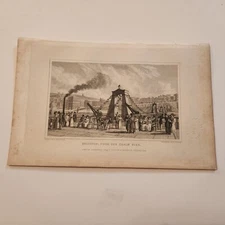 Brighton From The Chain Pier England c. 1829 Engraving (306)