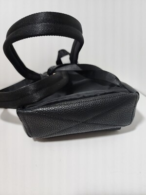 Marc Jacobs Mini Black Pebbled Leather Adjustable Backpack  display picture 3