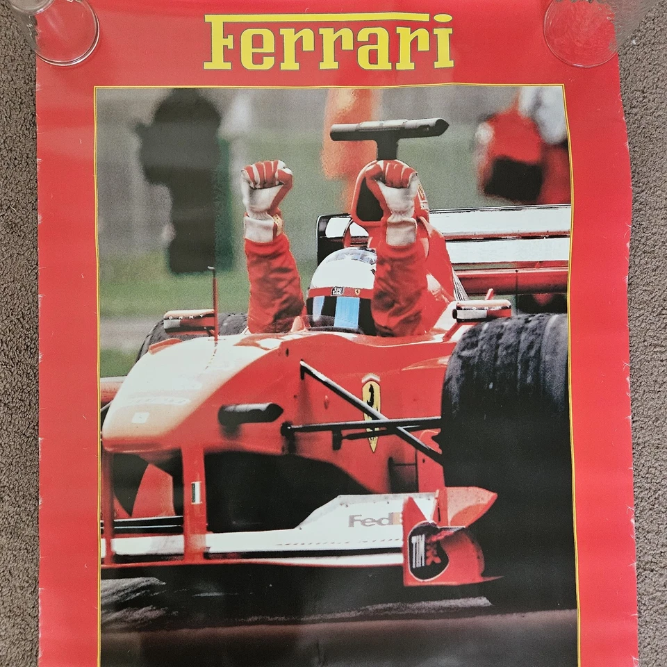 Vtg 2000 FERRARI F1 World Champion 34x24 Poster F4 Officially Licensed Product - Image 2 of 4