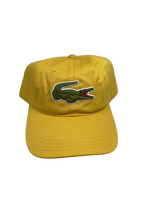 Lacoste Unisex Adjustable Cap With Big Logo Color Yellow One