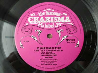 Rare Bird – As Your Mind Flies By 1970 1 Press Pink Scroll 