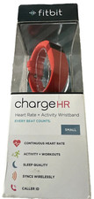 Fitbit Charge HR Heart Rate Activity Tracker Small Red Sealed Box 810351021773
