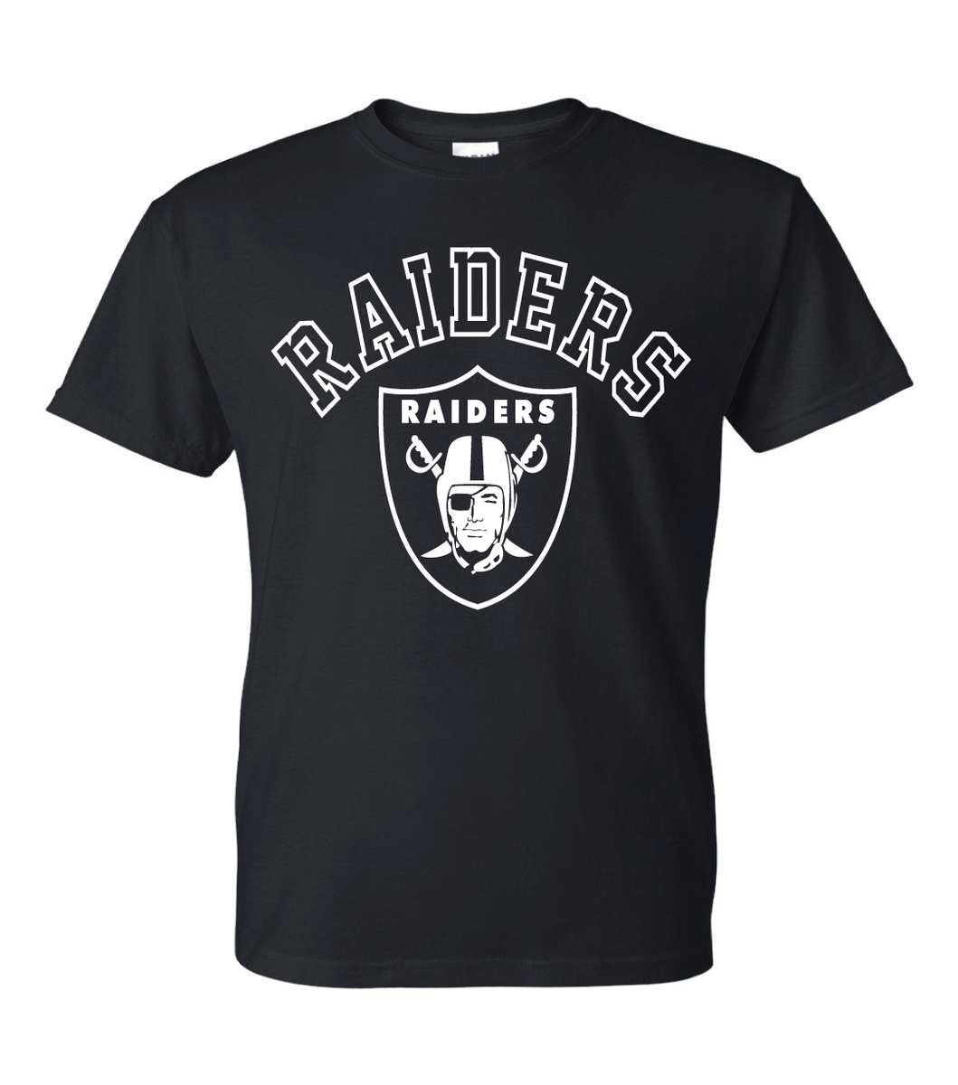 Las Vegas Raiders Logo T-Shirt - All Design Colors + Sizes S