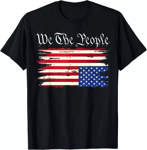 Upside Down American Flag Distress T-Shirt