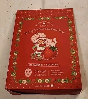 STRAWBERRY SHORTCAKE - Berry Awake Face Mask - 5 Masks