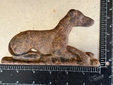 Vintage Cast Iron Dog Solid Cast/Steel Hanging Other 14ozs.     #22
