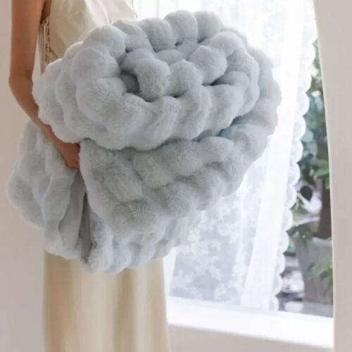 Winter Plüsch Decke Warm Super Weich Decken Bett Sofabezug Flauschig Überwurf - Bild 5 von 27