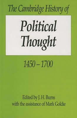 The Cambridge History of Political Thought 1450–1700 Goldie Burns Hardback