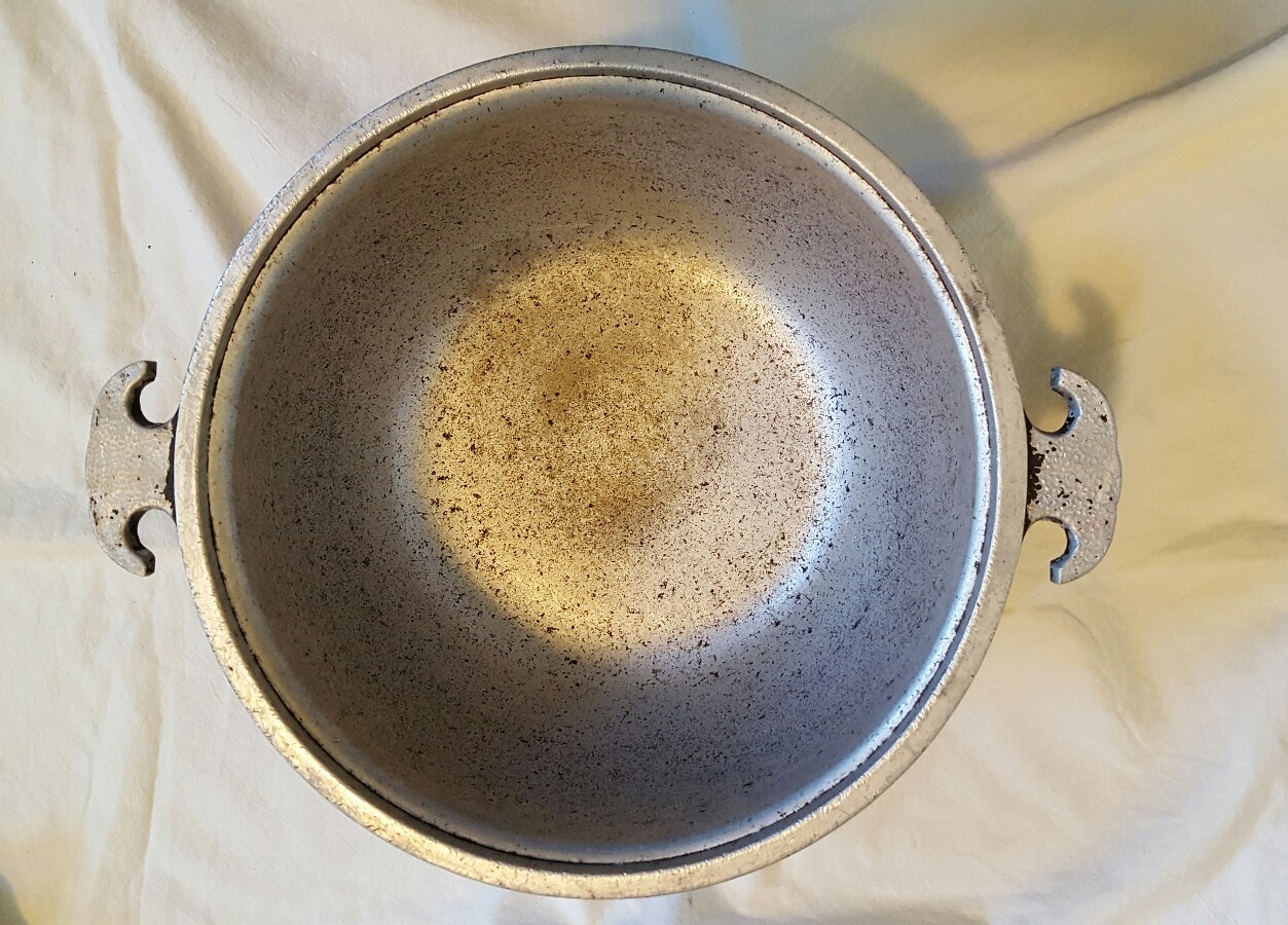 Guardian Service Cookware 9 3/4" X 4 5/8" Heavy Hammered Aluminum Mid Cen Vtg