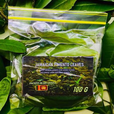 Authentic Jamaican Pimento Organic Leaf Allspice, jamaican papper 100g