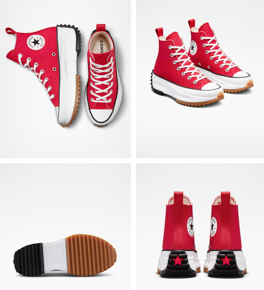 NEW CONVERSE Women's Run Star Hike Platform Lift Shoes Boots GR