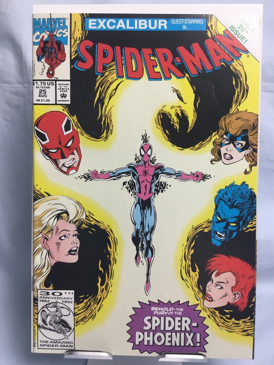 Marvel Comics Spider-Man #25 Excalibur Behold the Fury of Spider