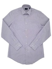 Arrow Mens Merlot Check Stretch Long Sleeve Dress Shirt