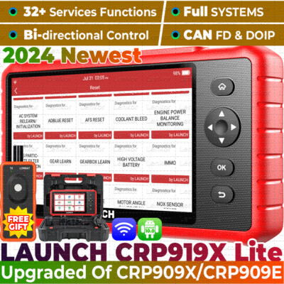2024 LAUNCH CRP919X Lite Car Bi-directional All System Diagnostic Scanner Tool