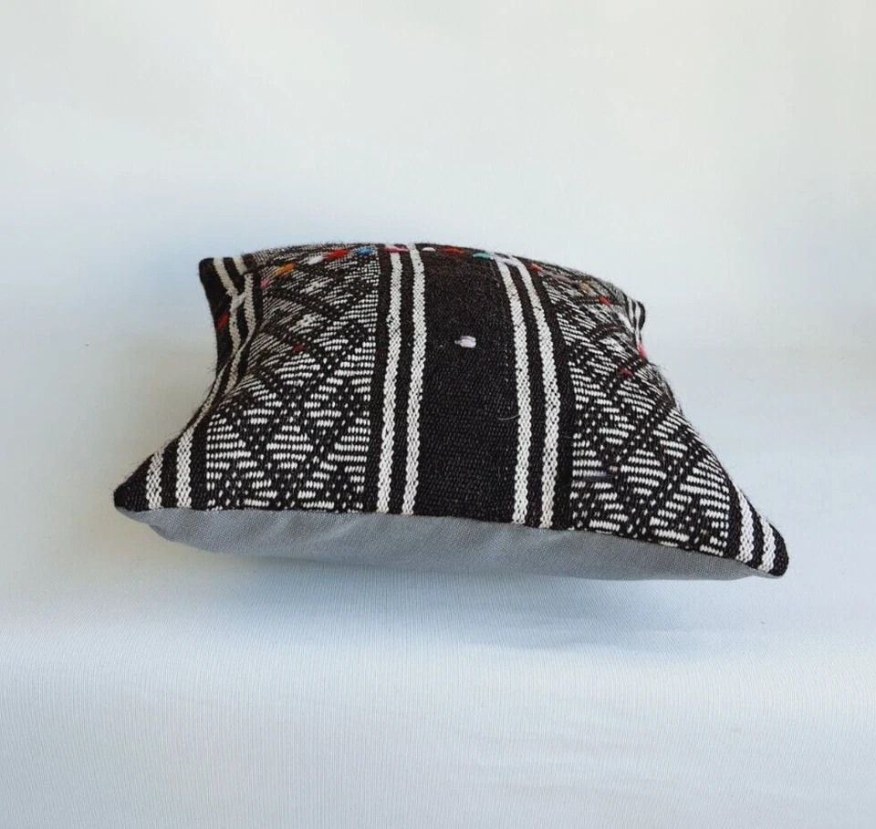 Capa de travesseiro almofada 16x16 Kilim, fronha asteca decorativa - Imagem 4 de 4