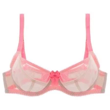 Claudette Dessous Mesh Full Coverage Bra CD2000 Blondie (Nude & Pink)