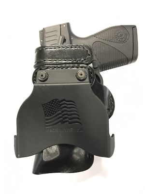 Leather Kydex Paddle Gun Holster LH RH For S&W L-Frame 4''