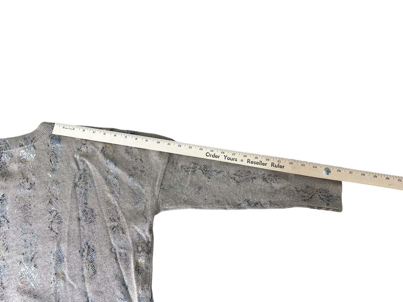 Brodie Cashmere- Copper Python Harriet V- Neck Li… - image 9