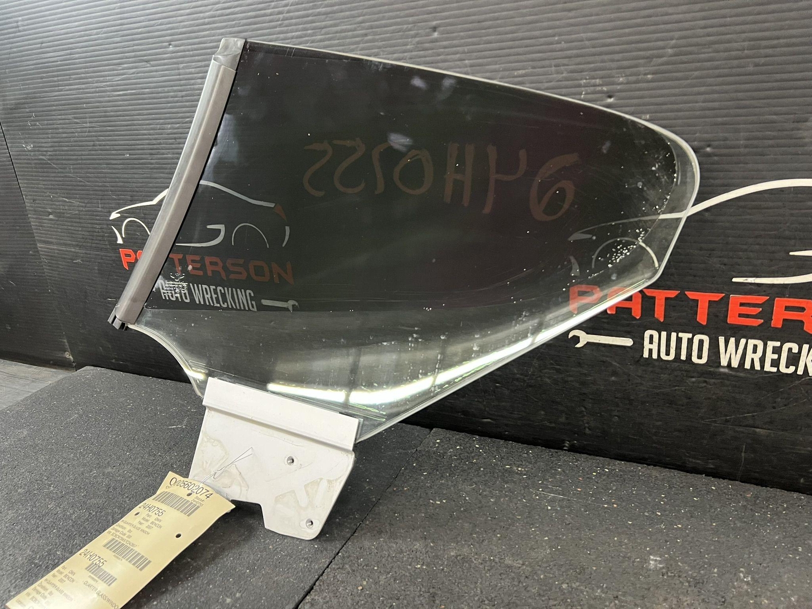 2007 BENTLEY CONTINENTAL REAR PASSENGER RIGHT SIDE QUARTER GLASS WINDOW ONLY