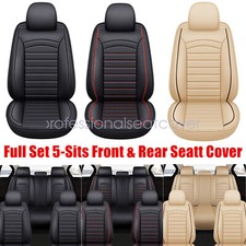 For Ford Pu Leather 5 Seat Covers Full Set Front Rear Protector Cushion