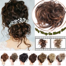 45g Curly Messy Bun Hair Piece Scrunchie Updo Cover Extensions Natural As Human