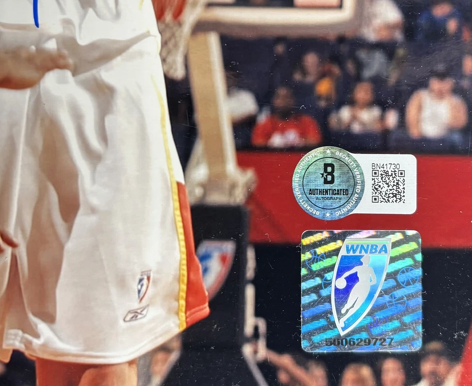 DIANA TAURASI SIGNED PHOTO FILE 8x10 BECKETT BAS COA VINTAGE AUTOGRAPH - Image 2 of 3