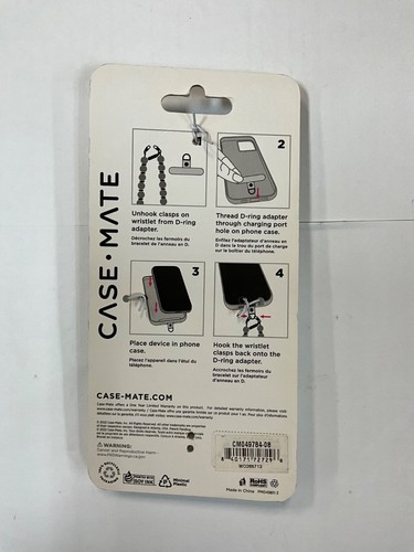 Case-Mate Bracelet Téléphone Perlé pour iPhone - Marbre Blanc - Photo 2 sur 2