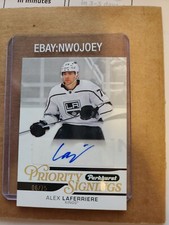 ALEX LAFERRIERE 2024 FALL EXPO PRIORITY SIGNINGS AUTOGRAPH /75 AUTO LA KINGS
