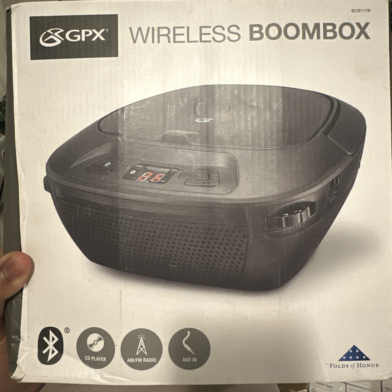GPX iLive Bluetooth Boombox BCB117B CD Player AM FM ✅🤓✅❤️️