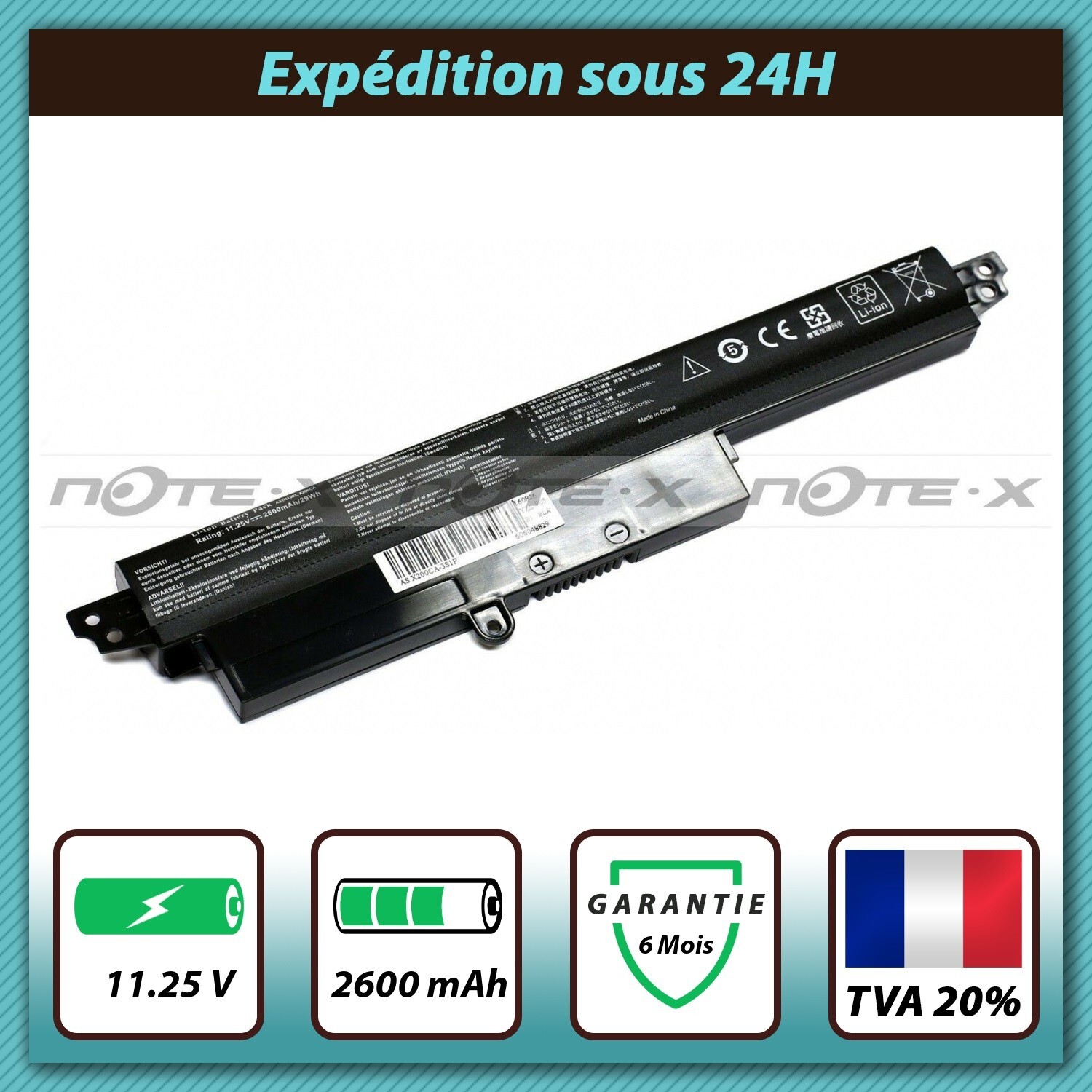 Batterie pour ASUS VivoBook F200MA 11.6 pouces PC portable