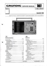 Service Manual-Anleitung für Grundig Satellit 700 