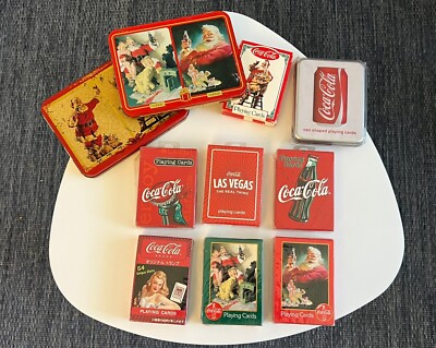 Coca-Cola rare collectible playing cards. Set of 7 sealed decks + 1 free gift! | eBay Coca-Cola rare collectible playing cards. Set of 7 sealed decks + 1 free gift! | eBay
