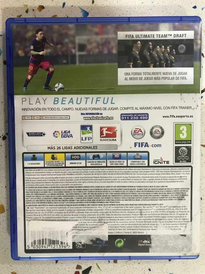 FIFA16 PS4 FIFA 16 DELUXE EDITION LIGA BBVA PLAYSTATION PLAY STATION 4  AM, foto 3 de 3