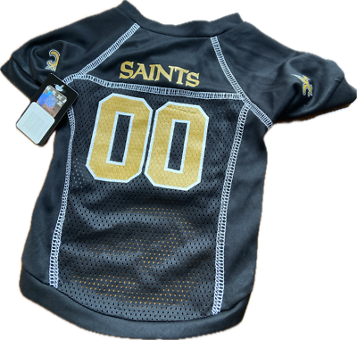 SAINTS 00 HUNTER NFL Pet dog jersey shirt (all sizes) NEW