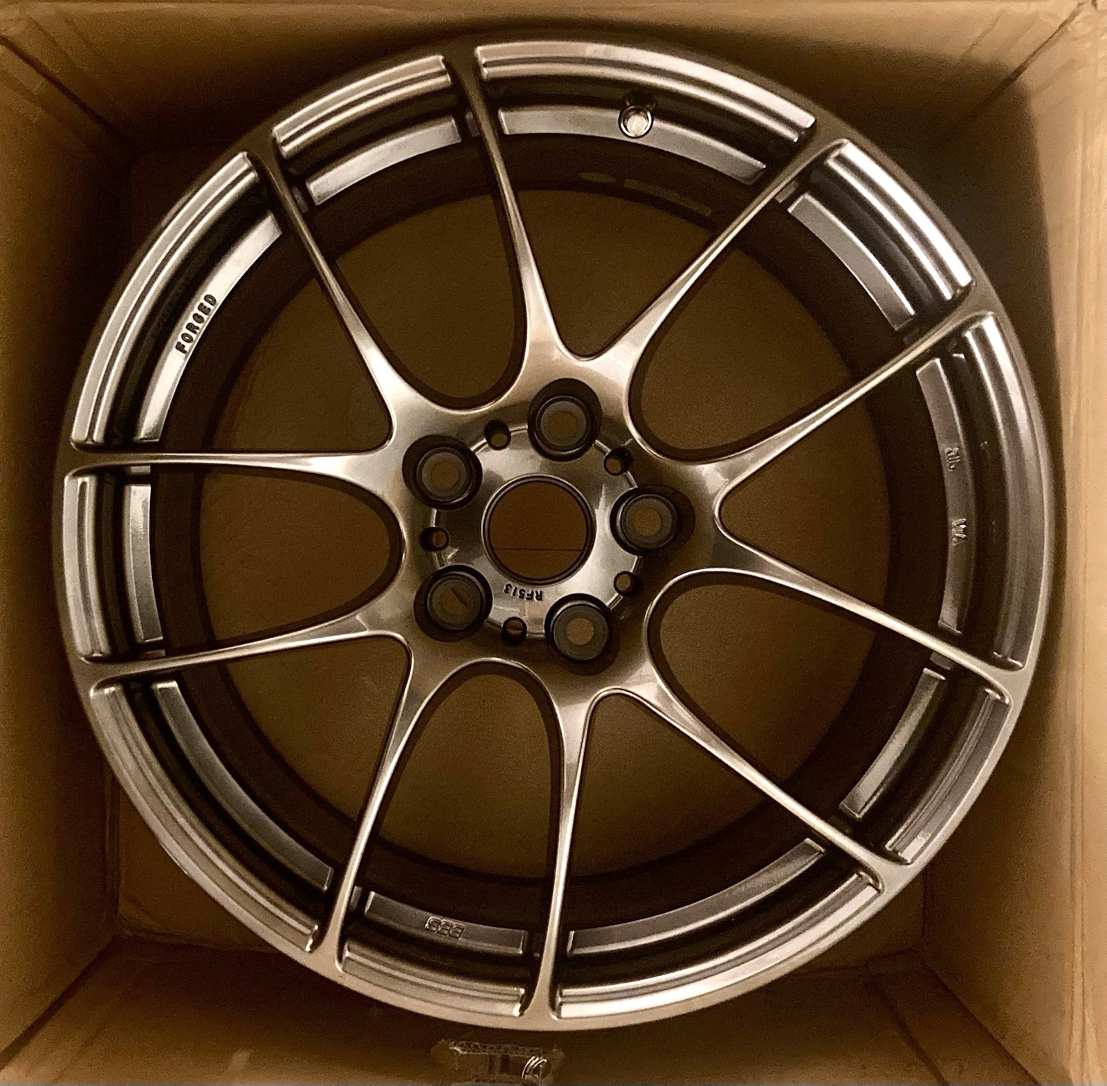 Genuine BBS Wheels Rim RF 513 18x8, 5x120 BMW ET35 PFS Diamond Black Forged New