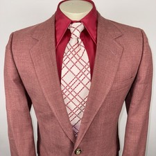 John Alexander Blazer Jacket Leisure Suit Sport Coat VTG 70s 80s Disco Mens 42