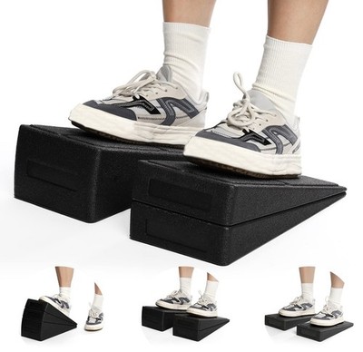 Yesland 3 Pcs Slant Board for Calf Stretching, 5 12.25'' L x 6.25'' W, Black