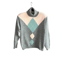 Talbots Vintage Classic Old Money Turtleneck Lambswool Angora Sweater Medium