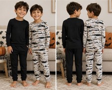 Boys Halloween Pajama Bundle Size 6 7 Children  s Place Mummy 2 Sets Used