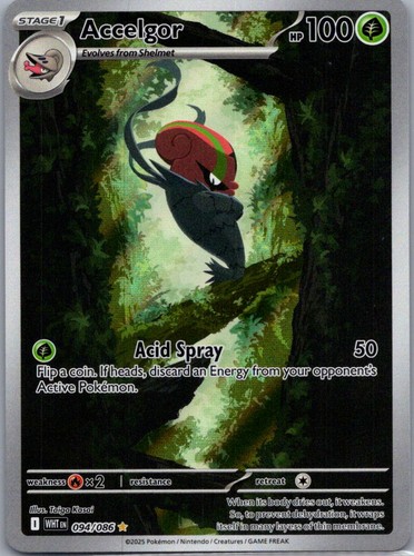 Accelgor 094/086 White Flare Illustration Rare