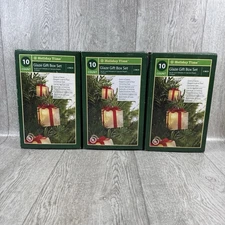 3 = Christmas String Lights Glazed Gift Box 10 Count Indoor Outdoor Holiday Time